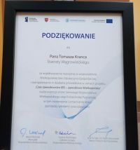 Podziękowanie dla Starosty Wągrowieckiego
