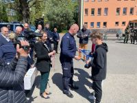 Powiatowa edycja Ogólnopolskiego Turnieju Bezpieczeństwa w Ruchu Drogowym - organizatorzy, uczestnicy turnieju i zaproszeni...