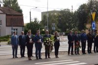Złożenie wiązanki w związku z obchodami 84. rocznicy wybuchu II wojny światowej