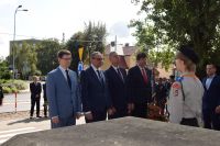 Złożenie wiązanki w związku z obchodami 84. rocznicy wybuchu II wojny światowej
