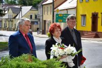 Złożenie wiązanki w związku z obchodami 84. rocznicy wybuchu II wojny światowej