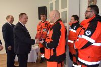 Uroczyste przekazanie nowego ambulansu dla Szpitala Powiatowego w Wągrowcu
