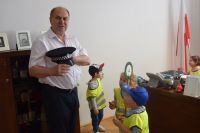 Włodarzy powiatu odwiedziły dzieci z Przedszkola nr 4 w Wągrowcu