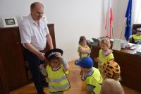 Włodarzy powiatu odwiedziły dzieci z Przedszkola nr 4 w Wągrowcu