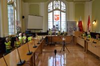 Włodarzy powiatu odwiedziły dzieci z Przedszkola nr 4 w Wągrowcu