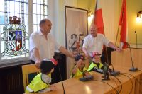 Włodarzy powiatu odwiedziły dzieci z Przedszkola nr 4 w Wągrowcu