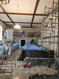 Remont wewnętrznych ścian świątyni kościoła parafialnego p.w. św. Mikołaja Biskupa w Srebrnej Górze