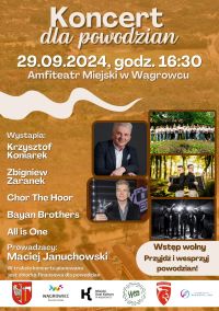 Koncert dla powodzian - plakat