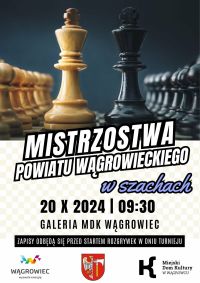 Mistrzostwa Powiatu Wągrowieckiego w Szachach - plakat