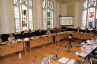 Program edukacyjny Polskiego Czerwonego Krzyża - spotkanie w starostwie