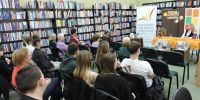 Anna Andrych w Powiatowej Bibliotece Publicznej w Wągrowcu