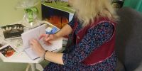 Maria Magdalena Pocgaj w Miejskiej Bibliotece Publicznej w Wągrowcu