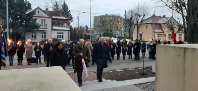 Złożenie wiązanki w dniu Narodowego Święta Żołnierzy AK