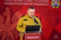 Odprawa roczna w Komendzie Powiatowej PSP w Wągrowcu, fot. Roman Kowalczewski/Portal WRC