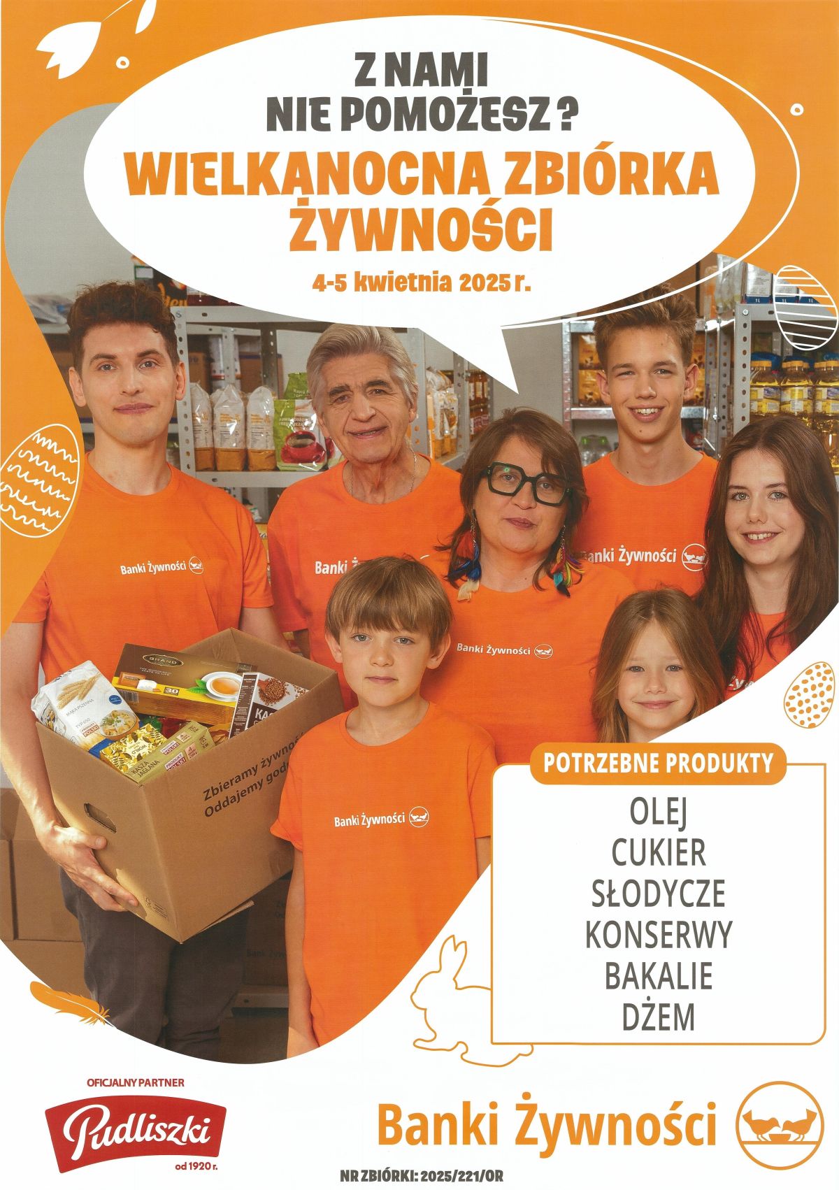 Wielkanocna Zbiórka Żywności - plakat