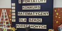X Powiatowy Konkurs Matematyczny Szkół Podstawowych