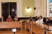 Młodzież z Zespołu Szkół nr 1 w Starostwie Powiatowym