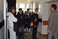 Młodzież z Zespołu Szkół nr 1 w Starostwie Powiatowym