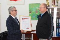 Gratulacje od Posła Szopińskiego na 100-lecie MKS Nielba Wągrowiec