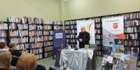 Andrzej Dębkowski w Powiatowej Bibliotece Publicznej w Wągrowcu