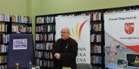 Andrzej Dębkowski w Powiatowej Bibliotece Publicznej w Wągrowcu