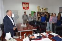 Wizyta młodzieży z Zespołu Szkół nr 2 w Starostwie Powiatowym