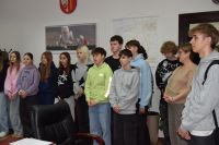 Wizyta młodzieży z Zespołu Szkół nr 2 w Starostwie Powiatowym