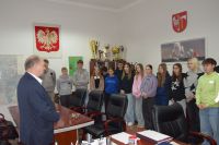 Wizyta młodzieży z Zespołu Szkół nr 2 w Starostwie Powiatowym