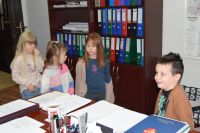 Dzieci z Przedszkola w Siennie z wizytą w starostwie