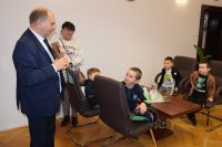 Dzieci z Przedszkola w Siennie z wizytą w starostwie