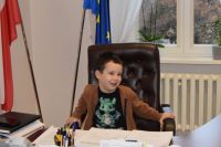 Dzieci z Przedszkola w Siennie z wizytą w starostwie