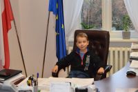 Dzieci z Przedszkola w Siennie z wizytą w starostwie