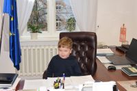 Dzieci z Przedszkola w Siennie z wizytą w starostwie