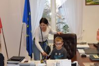 Dzieci z Przedszkola w Siennie z wizytą w starostwie