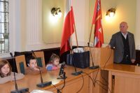 Dzieci z Przedszkola w Siennie z wizytą w starostwie