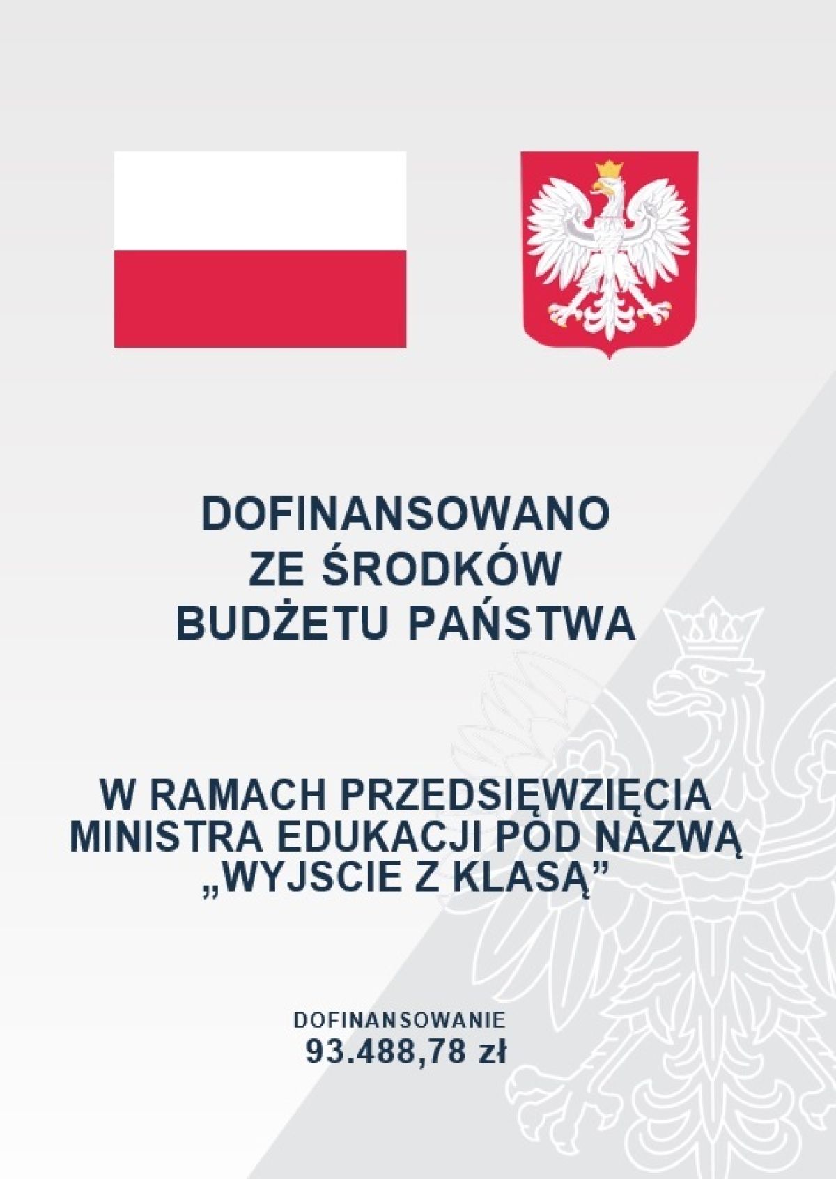 Powiat Wągrowiecki pozyskał blisko 100 tys. zł dotacji na „Wyjście z klasą”