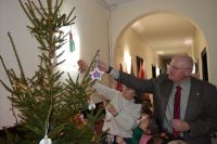 Rybki udekorowały choinkę w starostwie