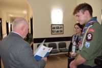 "Pielęgnuj dobro w sobie" - Betlejemskie Światło Pokoju w starostwie