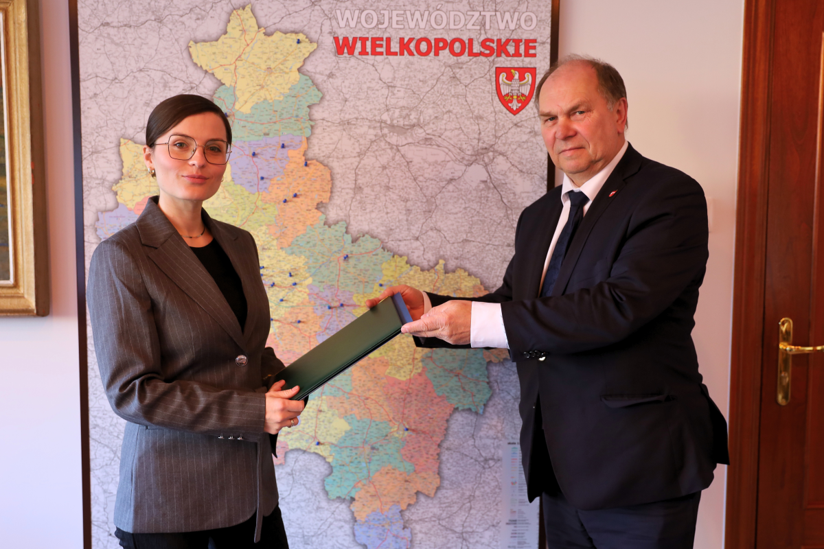 Starosta Wągrowiecki spotkał się w Wojewodą Wielkopolską, fot. WUW Poznań, Rafał Król