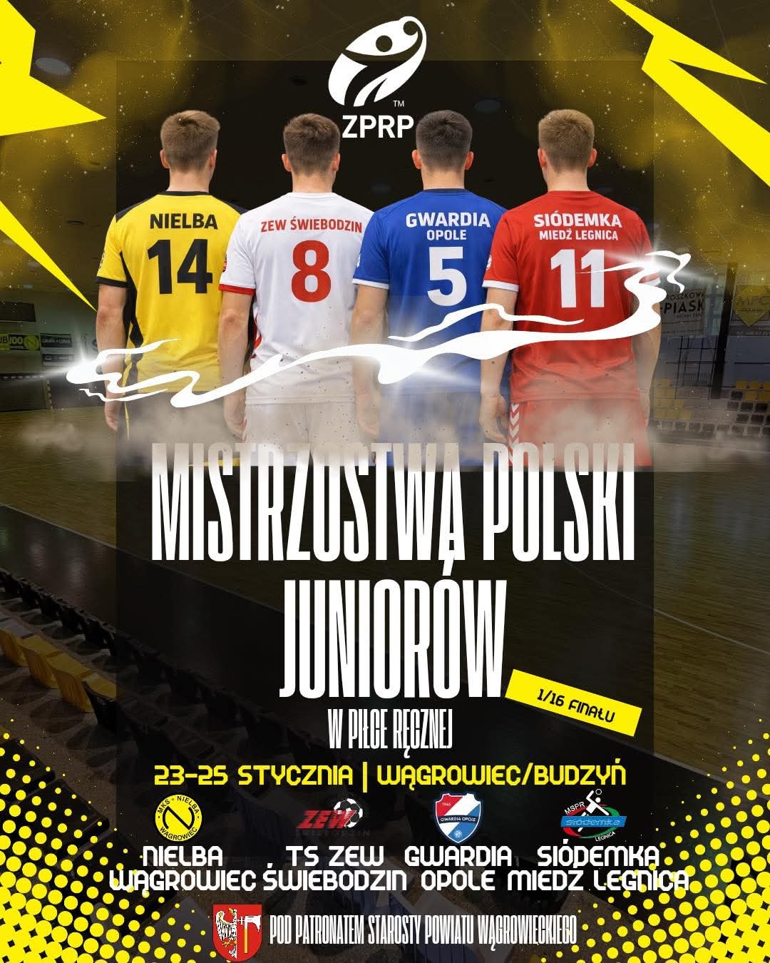 PLAKAT MISTRZOSTWA POLSKI JUNIORÓW W PIŁCE RĘCZNEJ