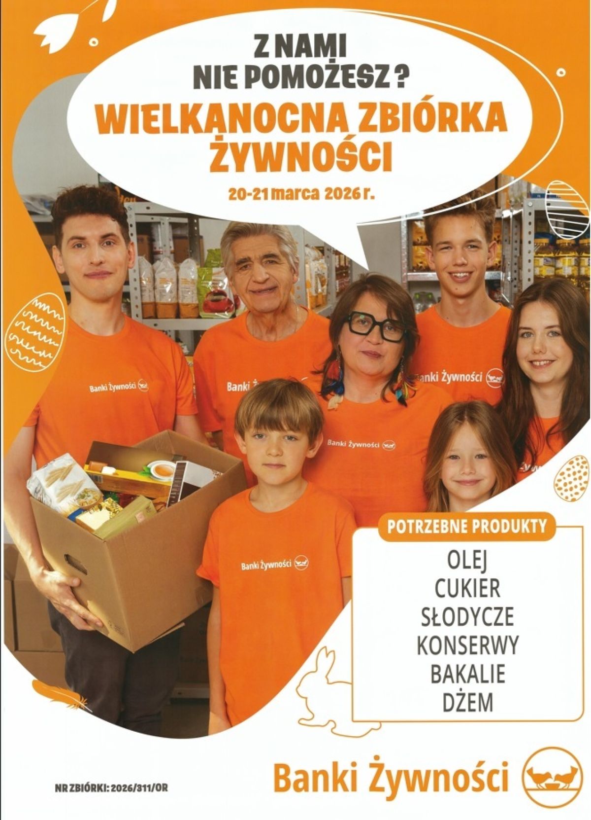 Wielkanocna Zbiórka Żywności - plakat