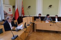 Narada Starosty Wągrowieckiego z burmistrzami i wójtami
