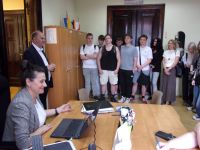 Lekcja inna niż zwykle - młodzież z ZS nr1 w starostwie