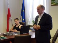 Lekcja inna niż zwykle - młodzież z ZS nr1 w starostwie