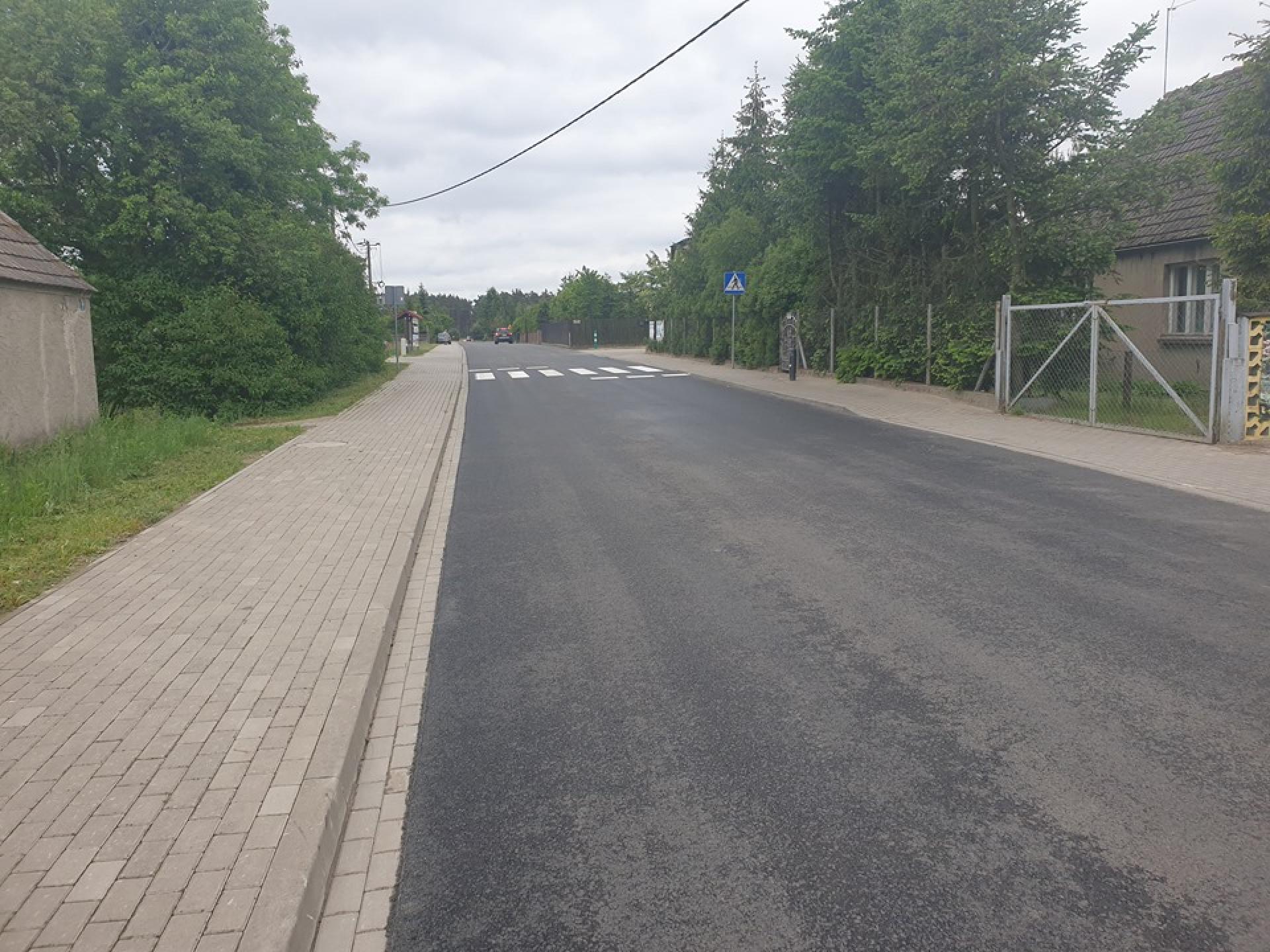 REMONT DROGI POWIATOWEJ W SŁAWICY ZAKOŃCZONY