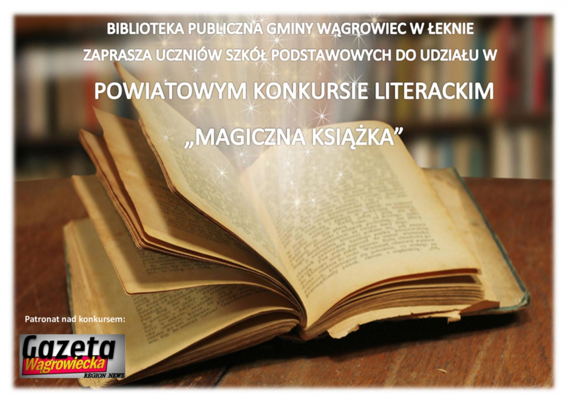Powiatowy Konkurs Literacki „Magiczna Książka”