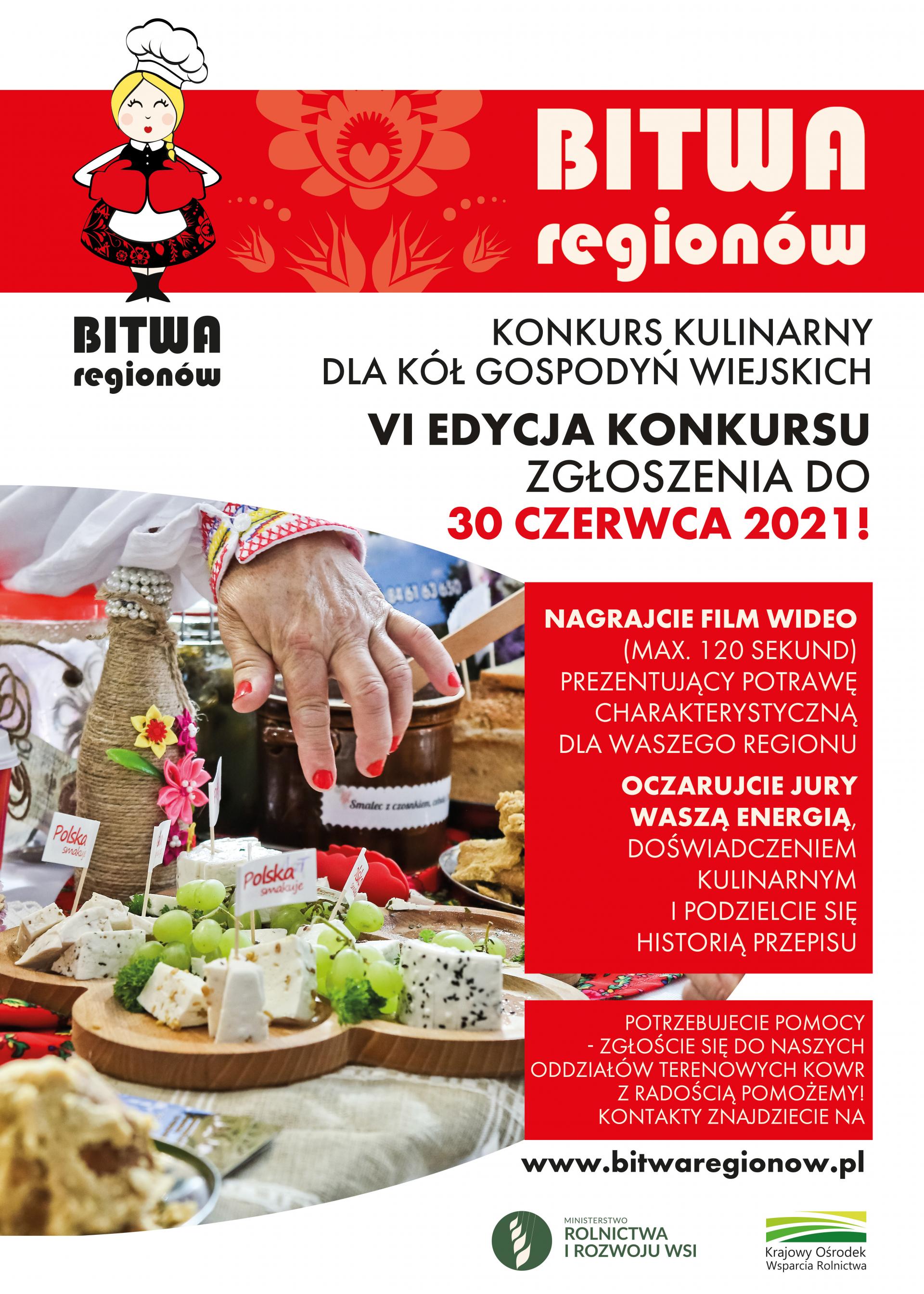 VI edycja konkursu kulinarnego "Bitwa Regionów" dla Kół Gospodyń Wiejskich