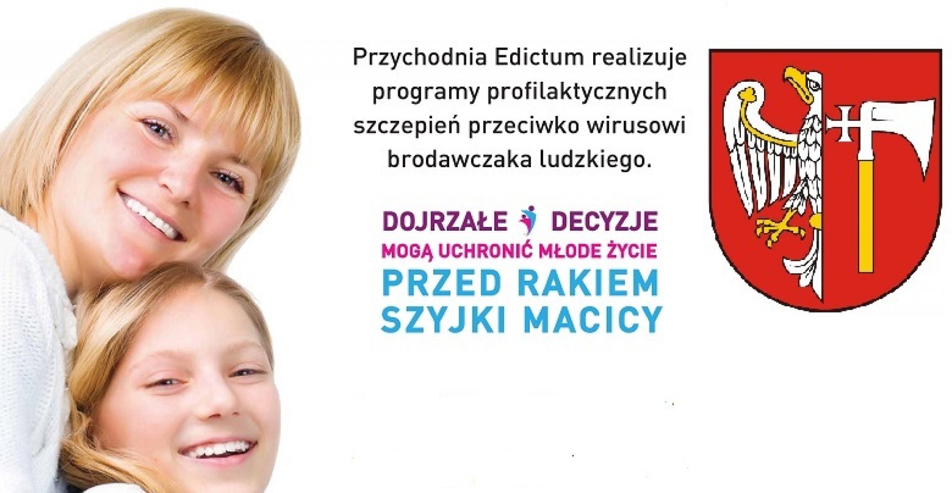 Zapraszamy na szczepienia I dawką szczepionki HPV dziewczynek z rocznika 2009