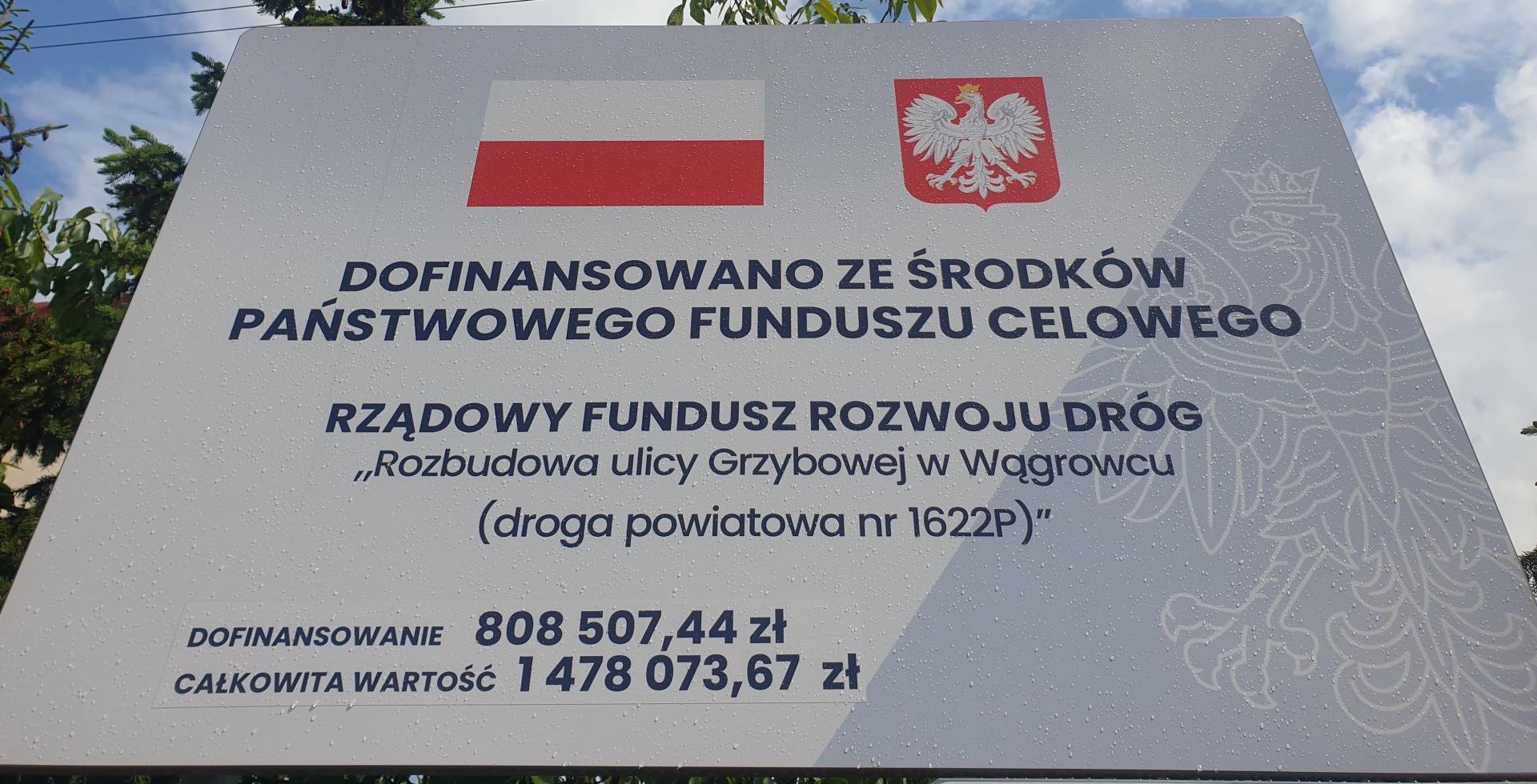 Odbiór końcowy rozbudowanej ulicy Grzybowej w Wągrowcu