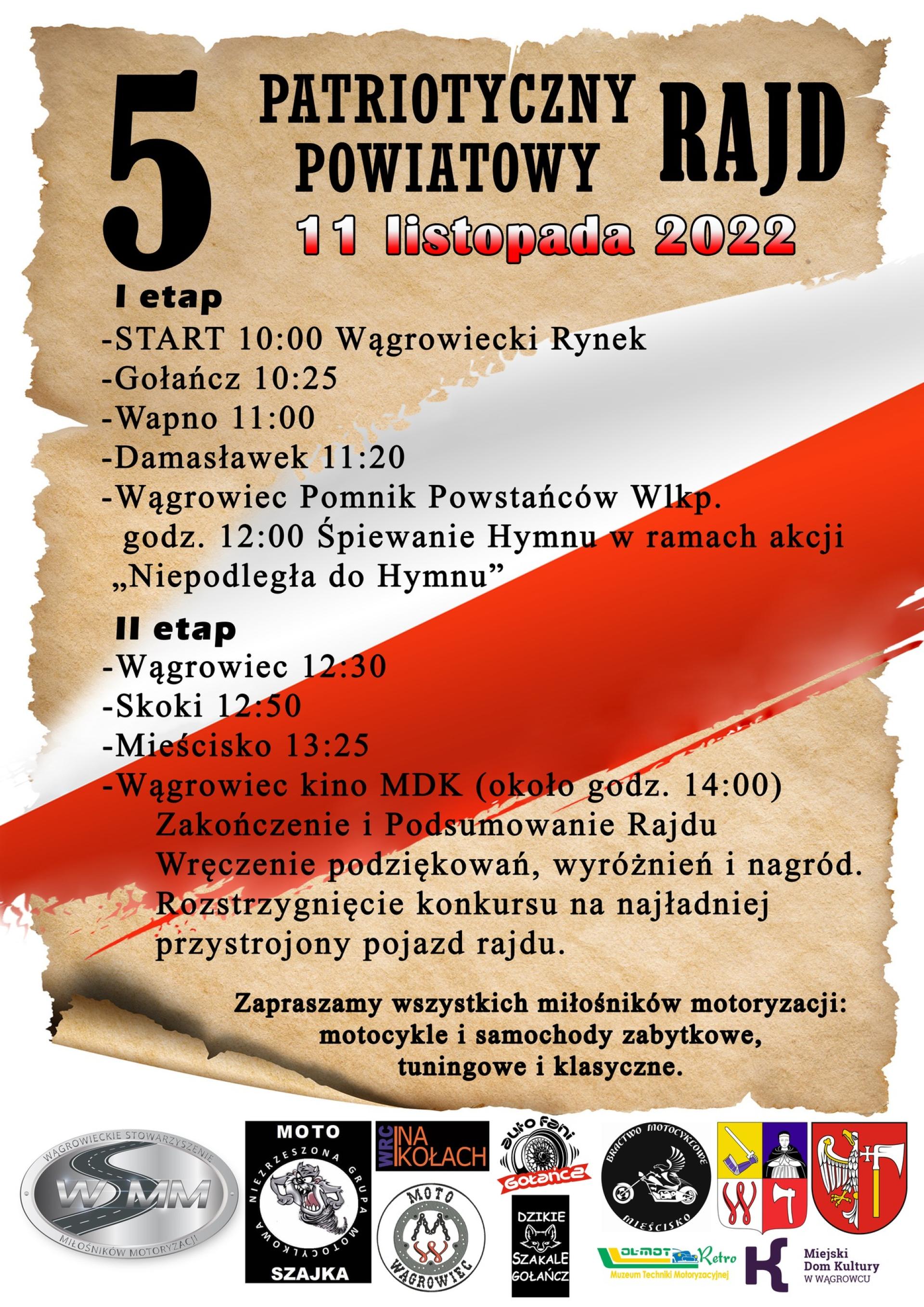 "Niepodległa do Hymnu" - 11 listopada zaśpiewajmy razem Mazurka Dąbrowskiego